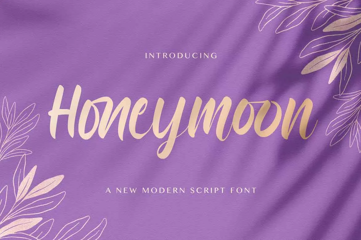 9224 script honeymoon font